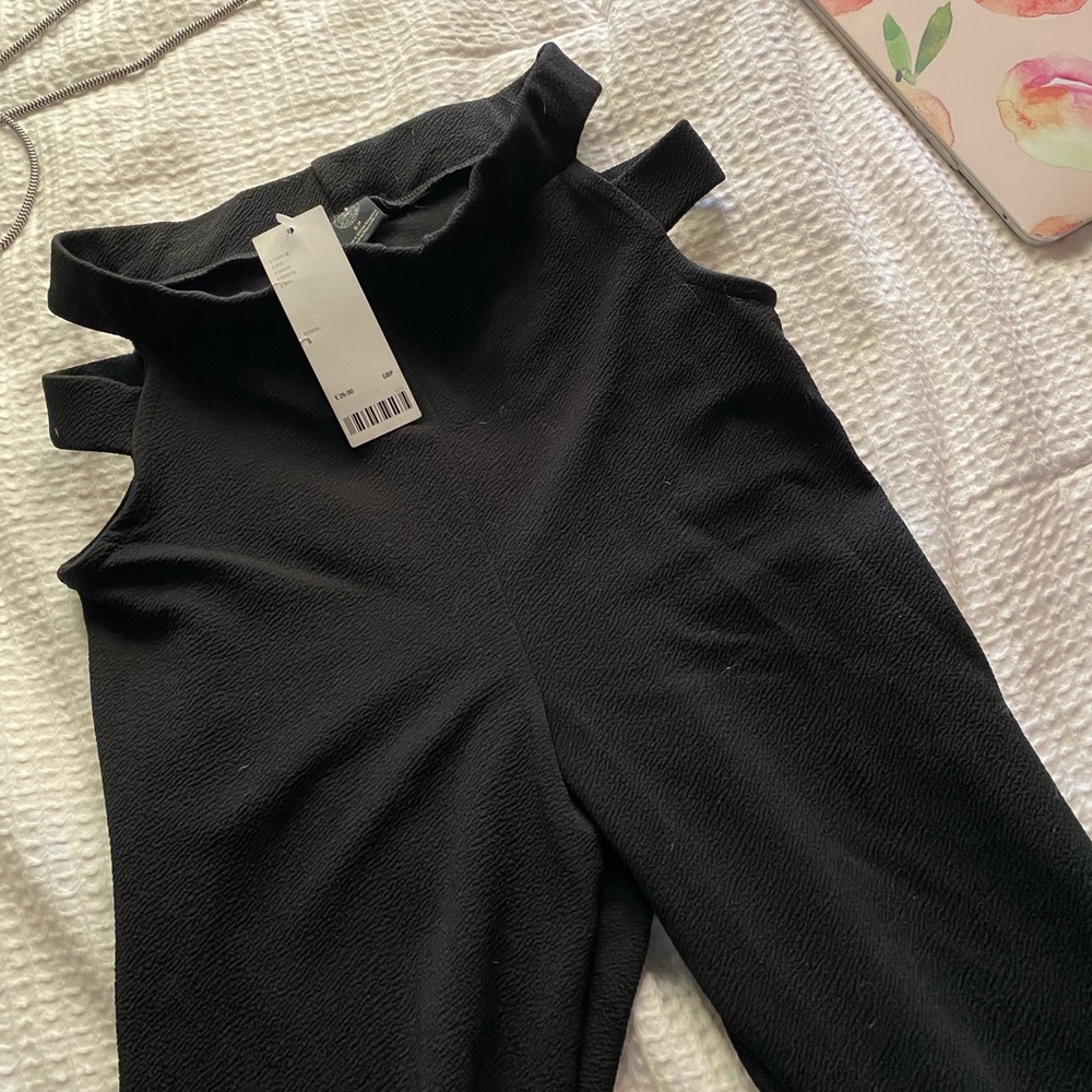 Urban outfitters flared and cut high waisted pants